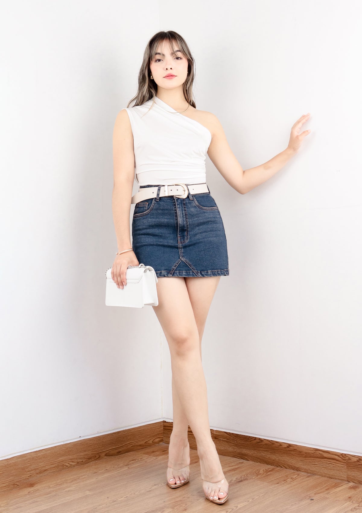 FALDA DENIM VELMA BLUE