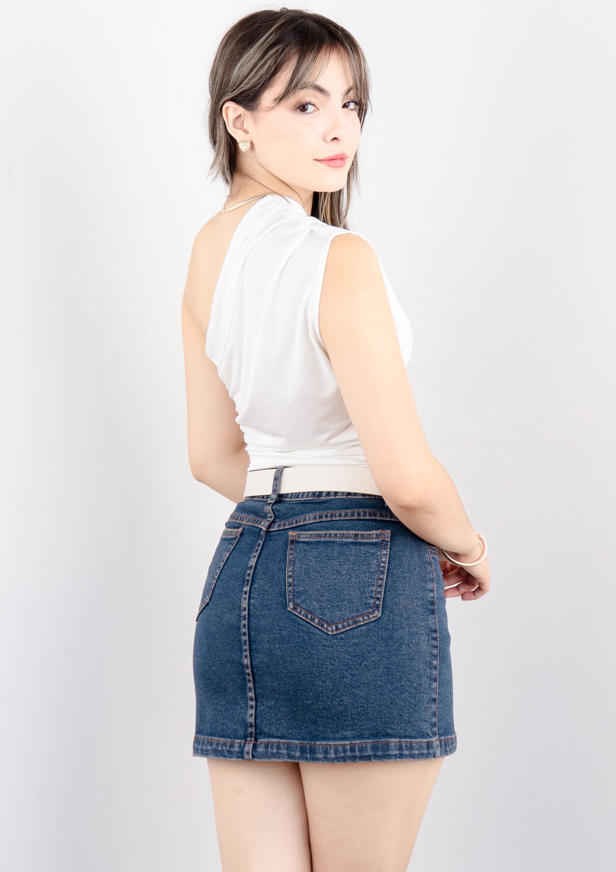 FALDA DENIM VELMA BLUE