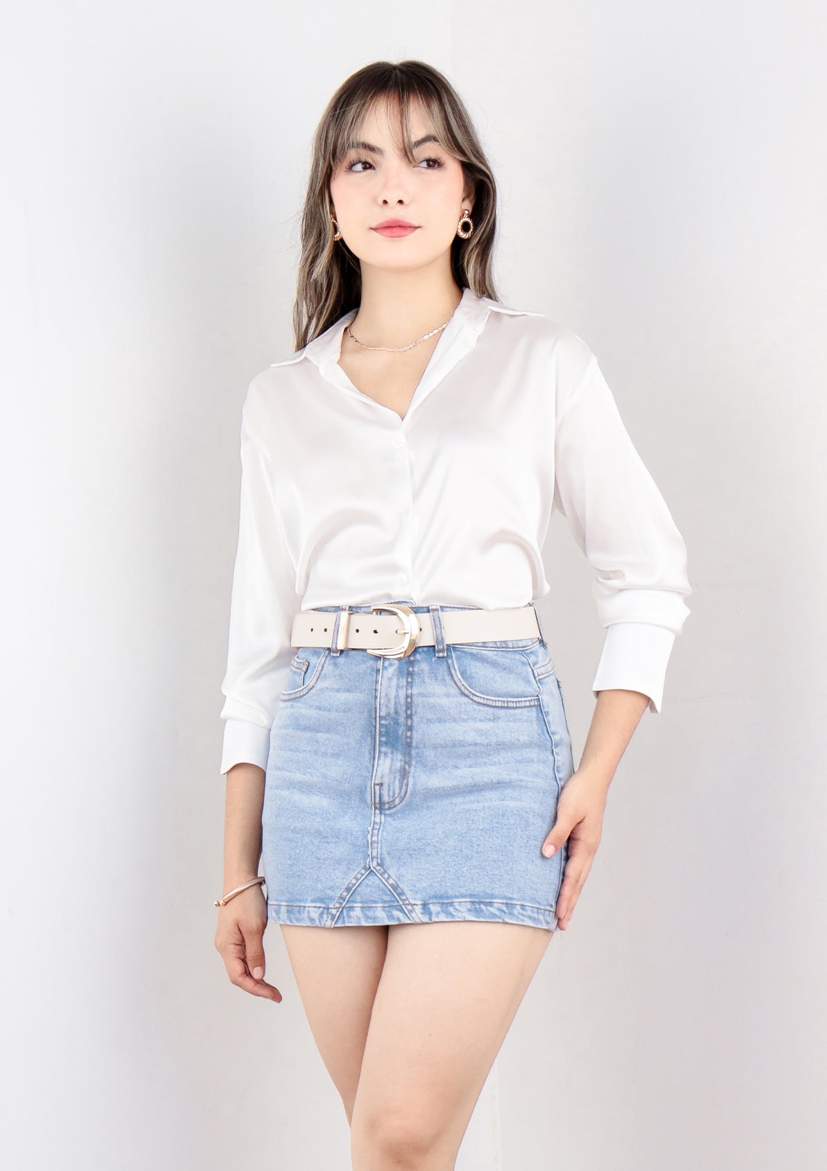 FALDA DENIM VELMA ICE