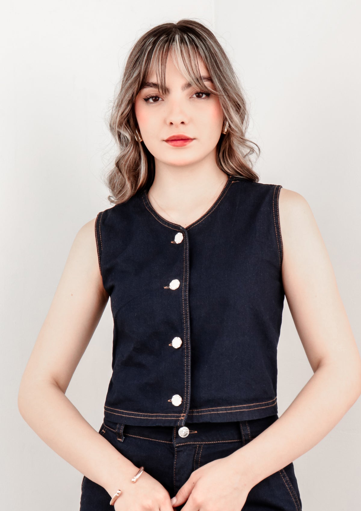 CHALECO DENIM VITTORIA