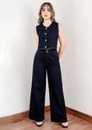 PANTALON PALAZO DENIM